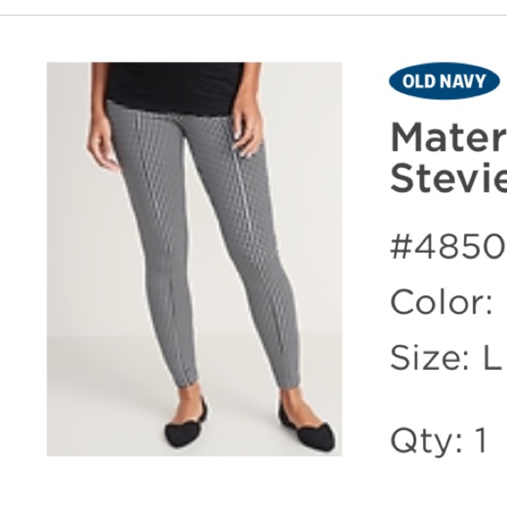 Old navy maternity pants size large